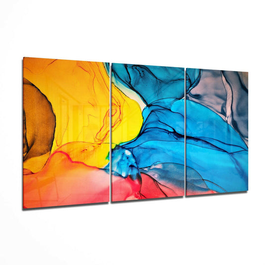 Magic Colors glass wall art printed on tempered glass