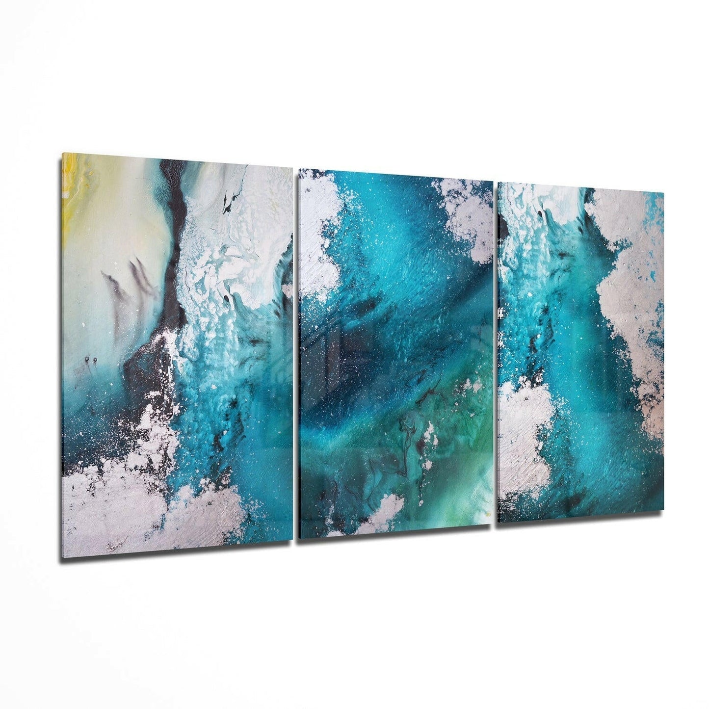 Abstract Blue glass wall art print