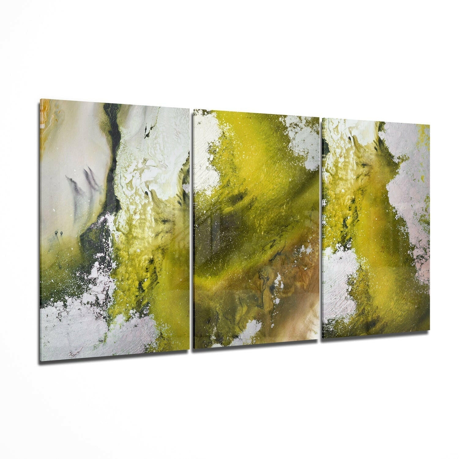 Abstract Green glass wall art print