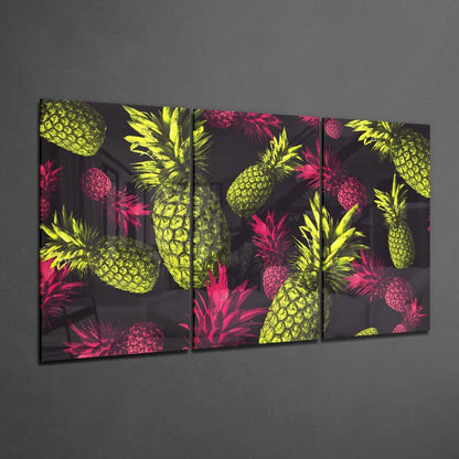 Pineapple Glass Wall Art