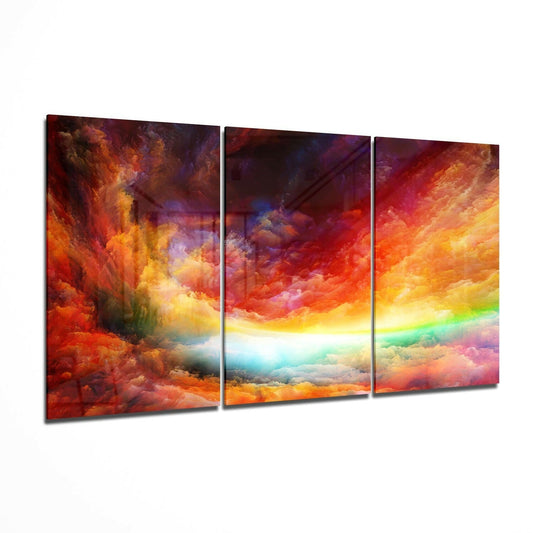 Sky glass wall art print