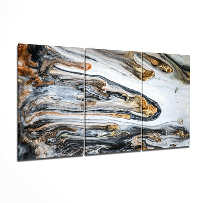 Marbling Colors glass wall art