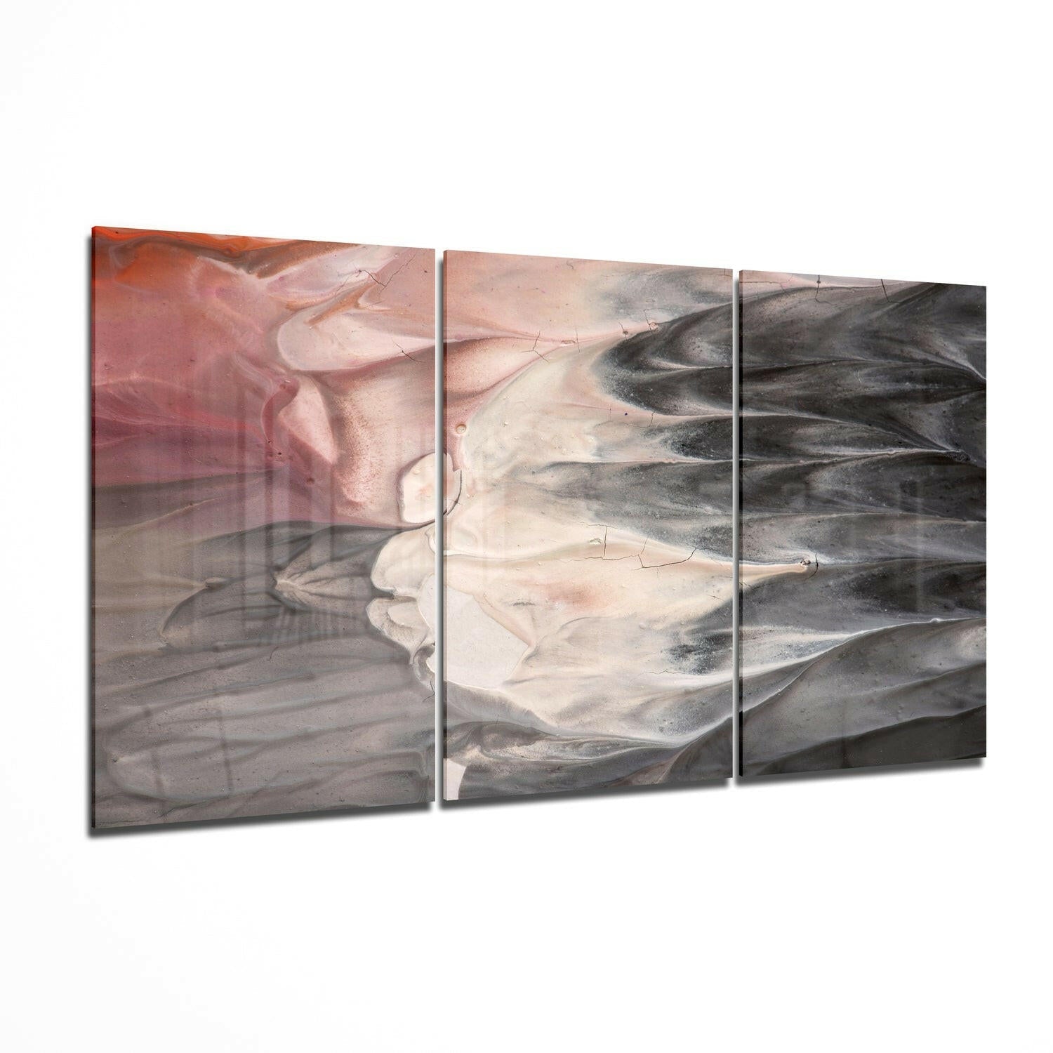 Layers abstract glass wall art