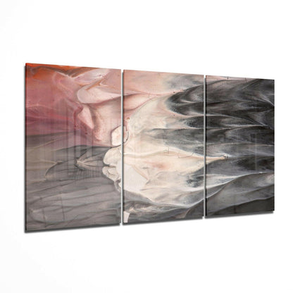 Layers abstract glass wall art