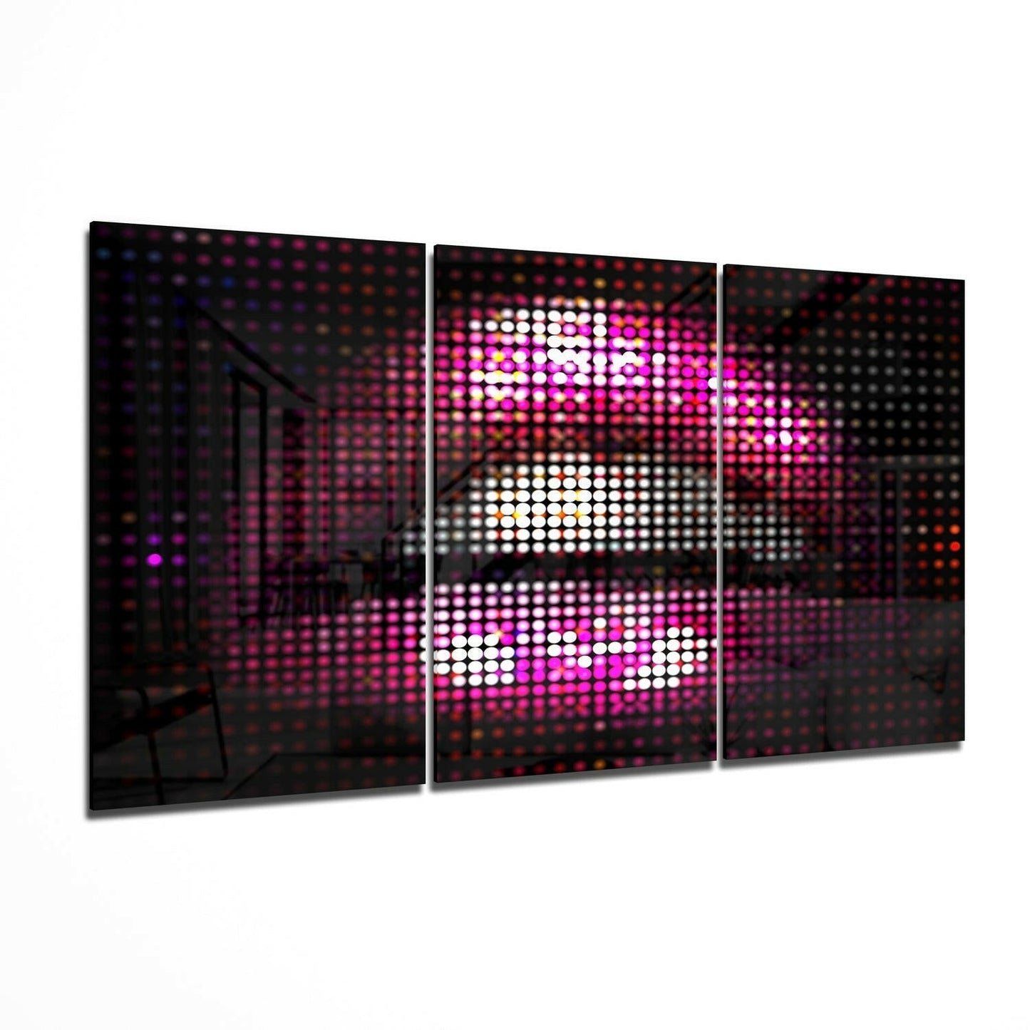Lips glass wall art bold modern decor