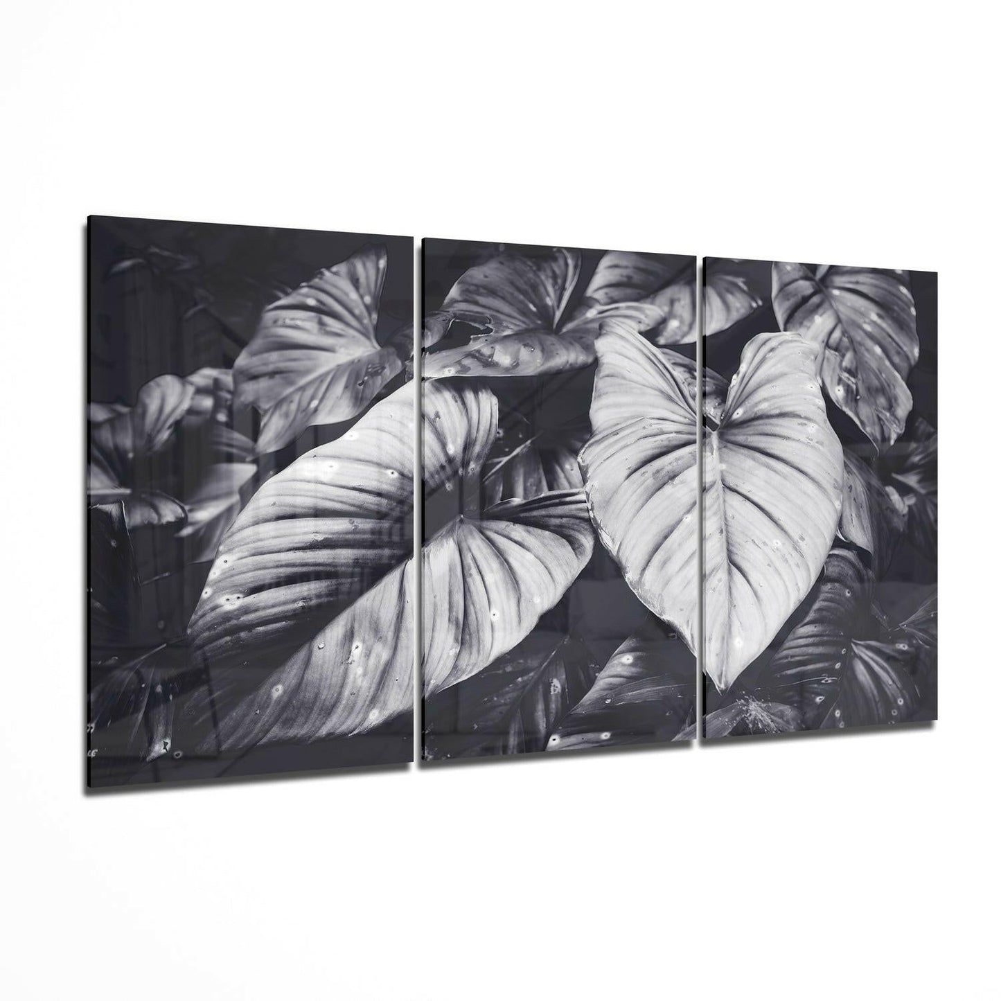 Leaves botanical glass wall art