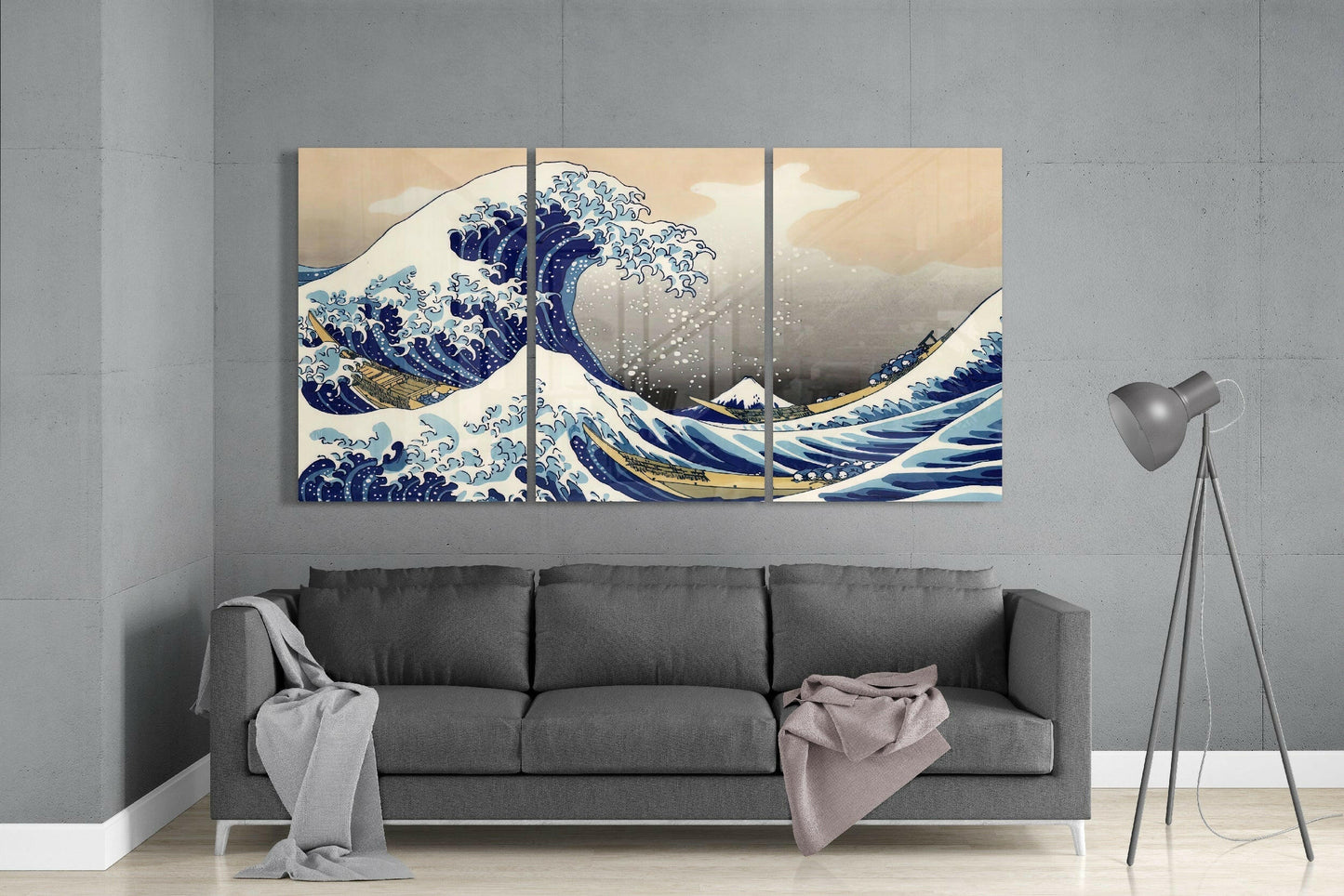 Great Wave Off Kanagawa Glass Wall Art