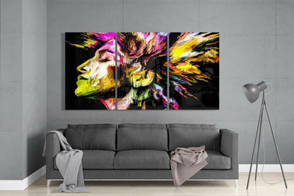Colorful Peace Glass Wall Art