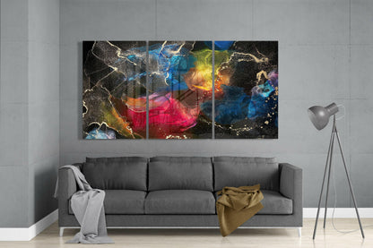 Dance Of Colors Glass Wall Art