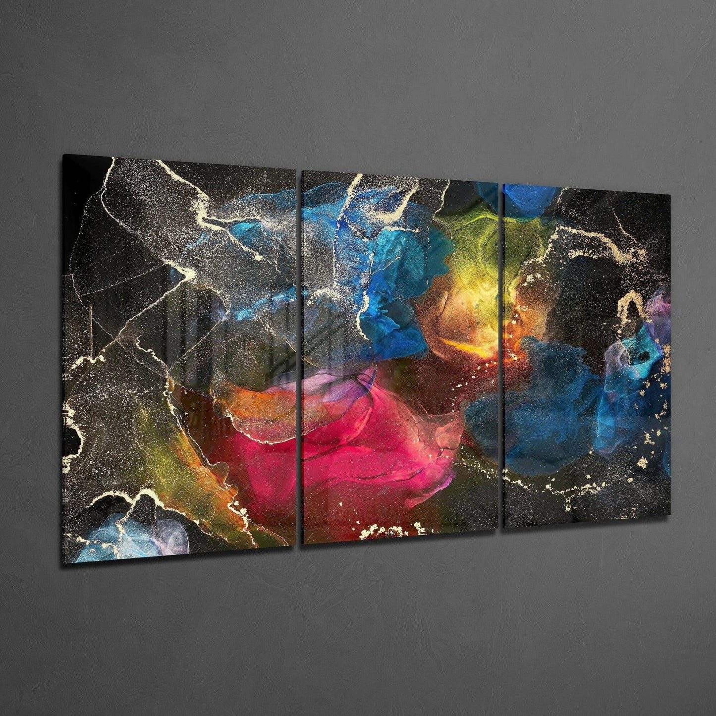 Dance Of Colors Glass Wall Art