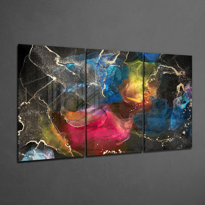 Dance Of Colors Glass Wall Art