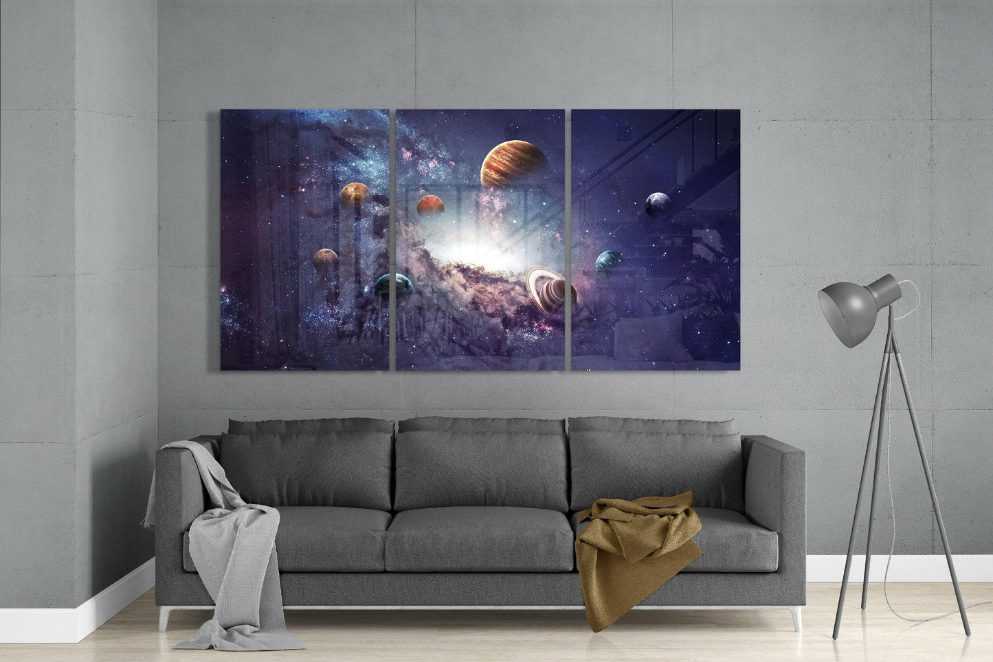 Milky Way Glass Wall Art