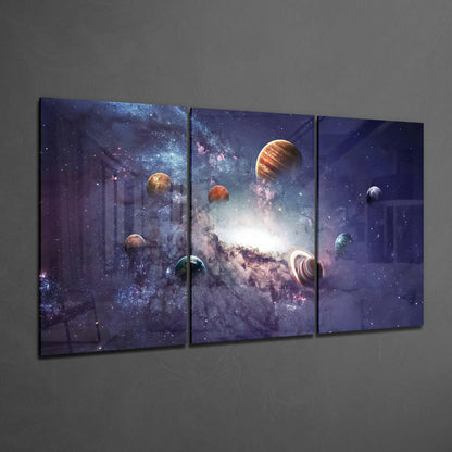 Milky Way Glass Wall Art