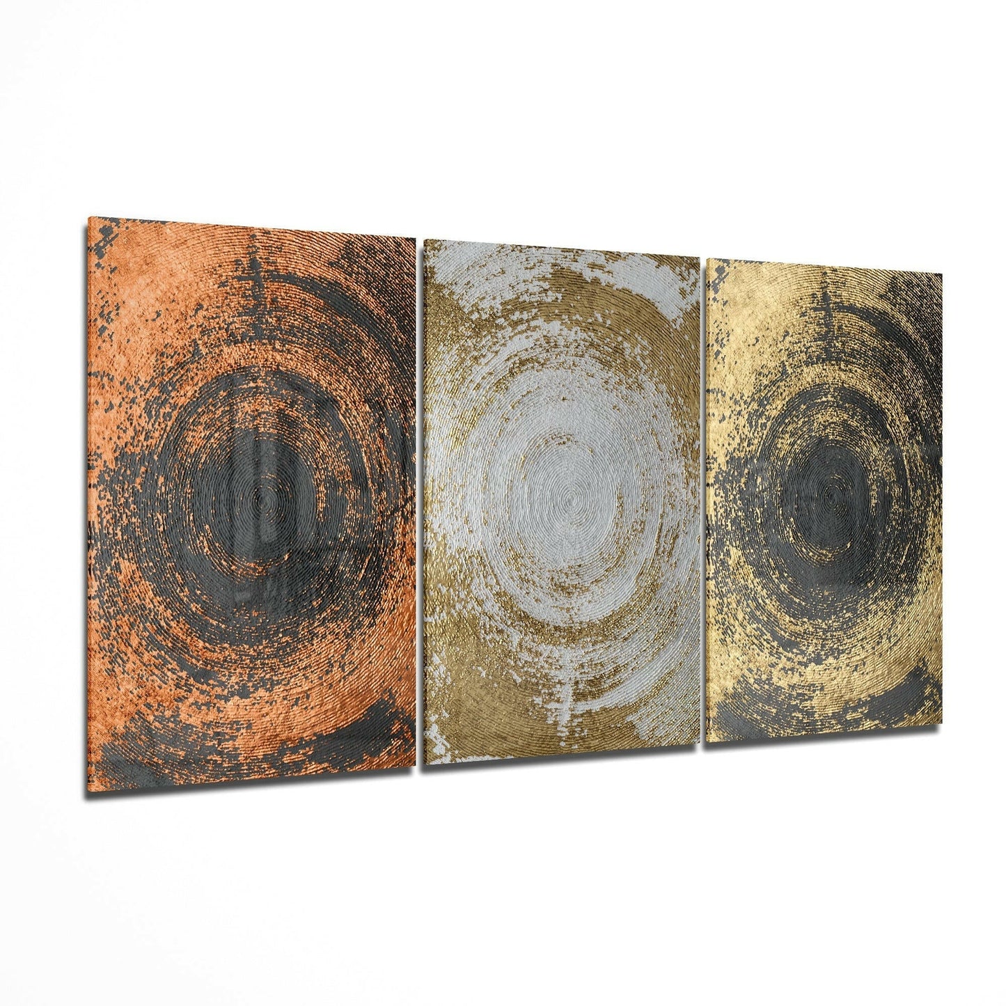 Yellow Touch glass wall art