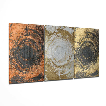 Yellow Touch glass wall art