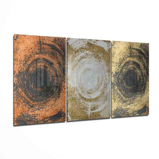 Yellow Touch glass wall art