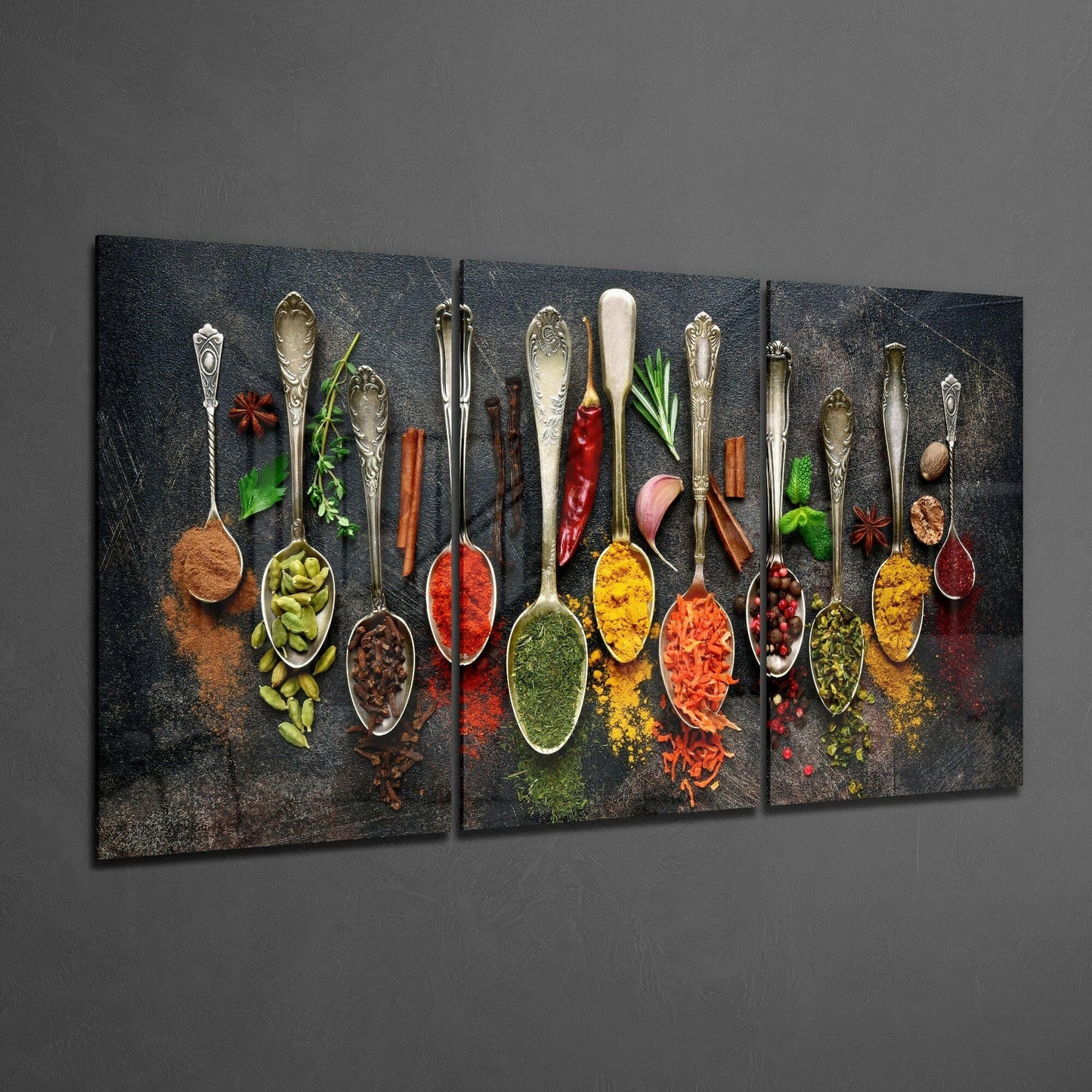 Spices Glass Wall Art