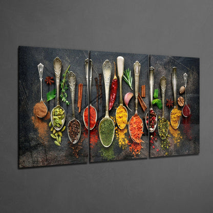 Spices Glass Wall Art