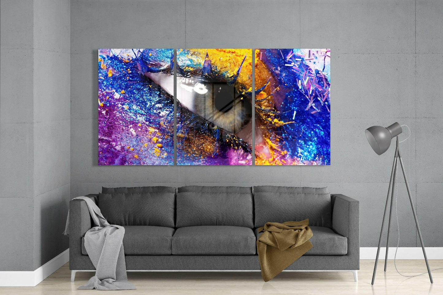 Eyelash Glass Wall Art