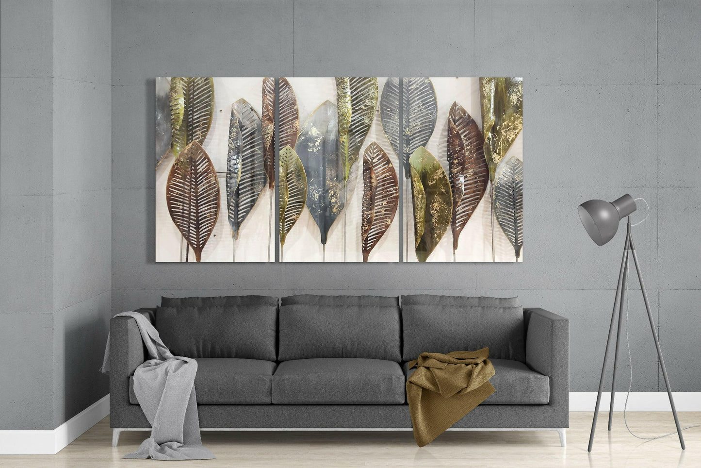 Leaves Glass Wall Art