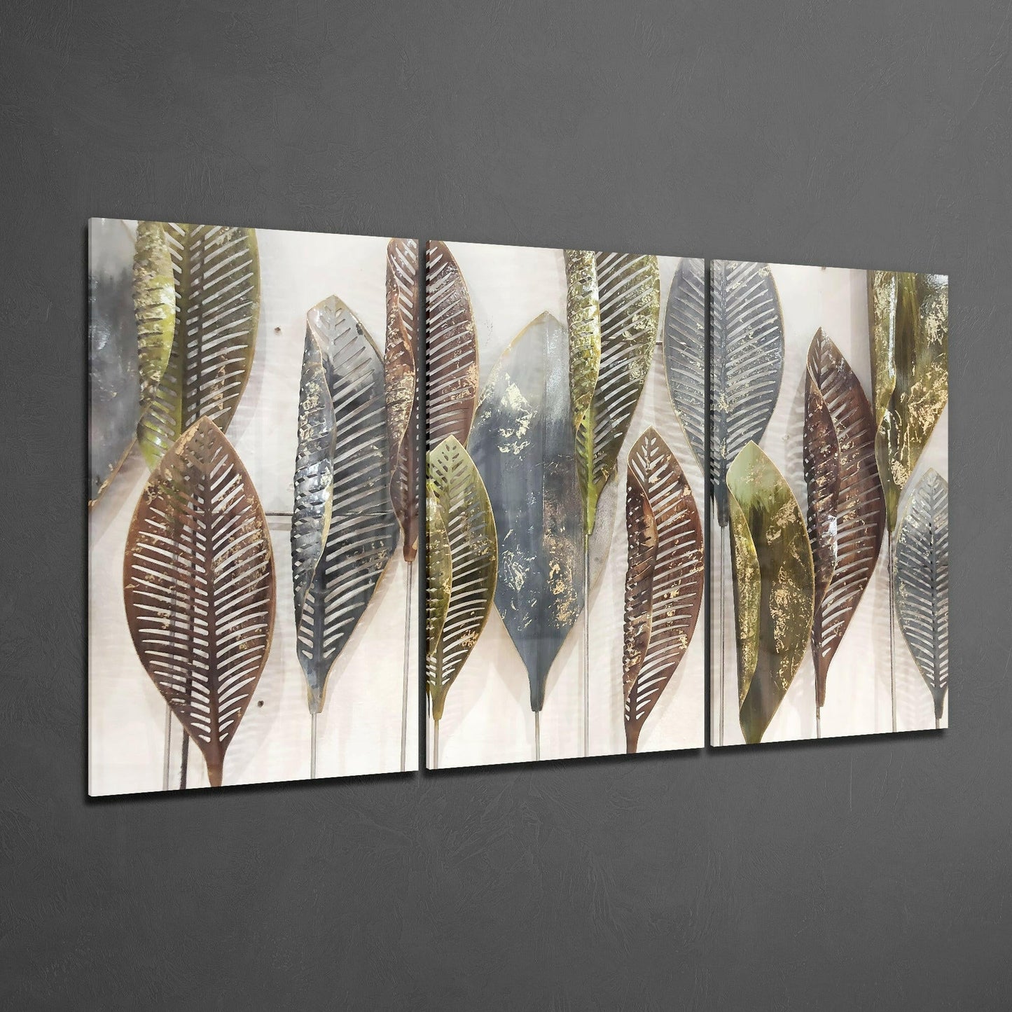 Leaves Glass Wall Art
