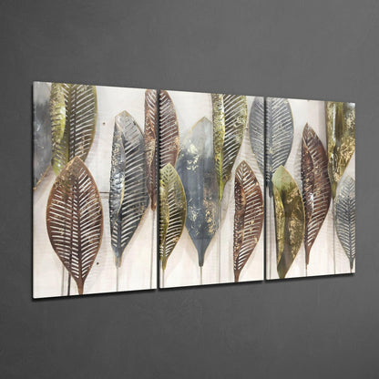 Leaves Glass Wall Art