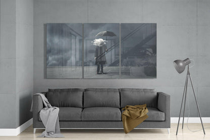 The Clouds In My Head Glass Wall Art