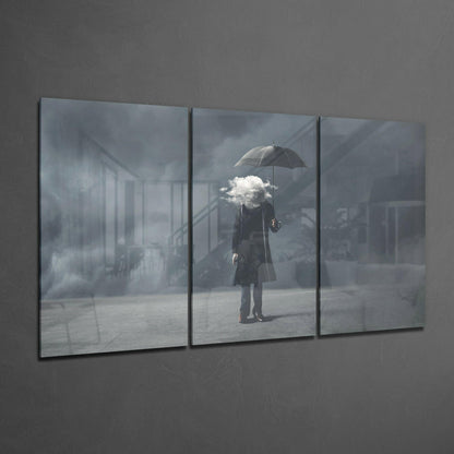 The Clouds In My Head Glass Wall Art