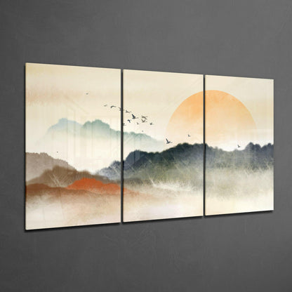 Sunset Glass Wall Art