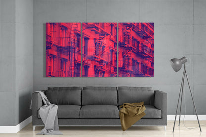 Buildings Glass Wall Art