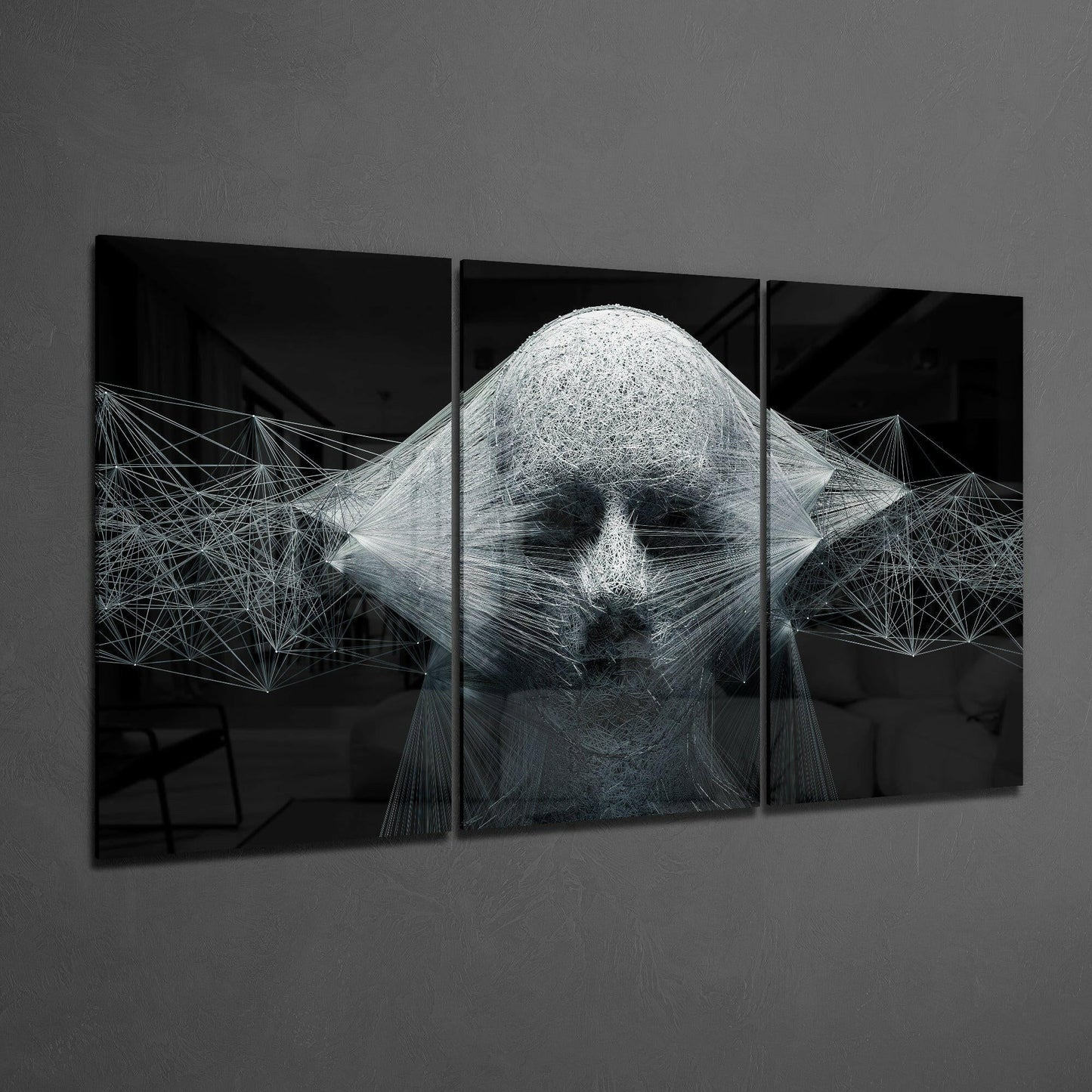 String Glass Wall Art