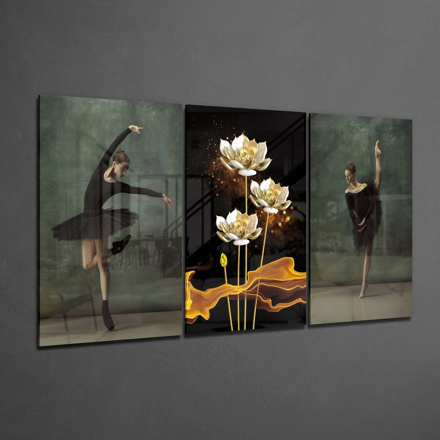 Ballerina Glass Wall Art