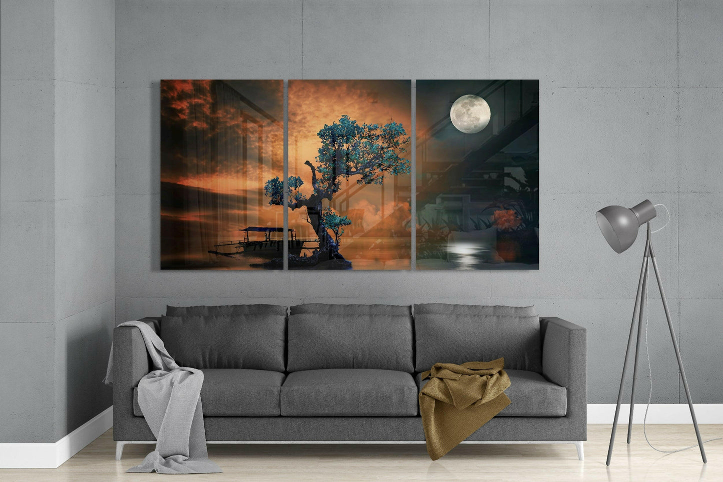 Bonsai Glass Wall Art