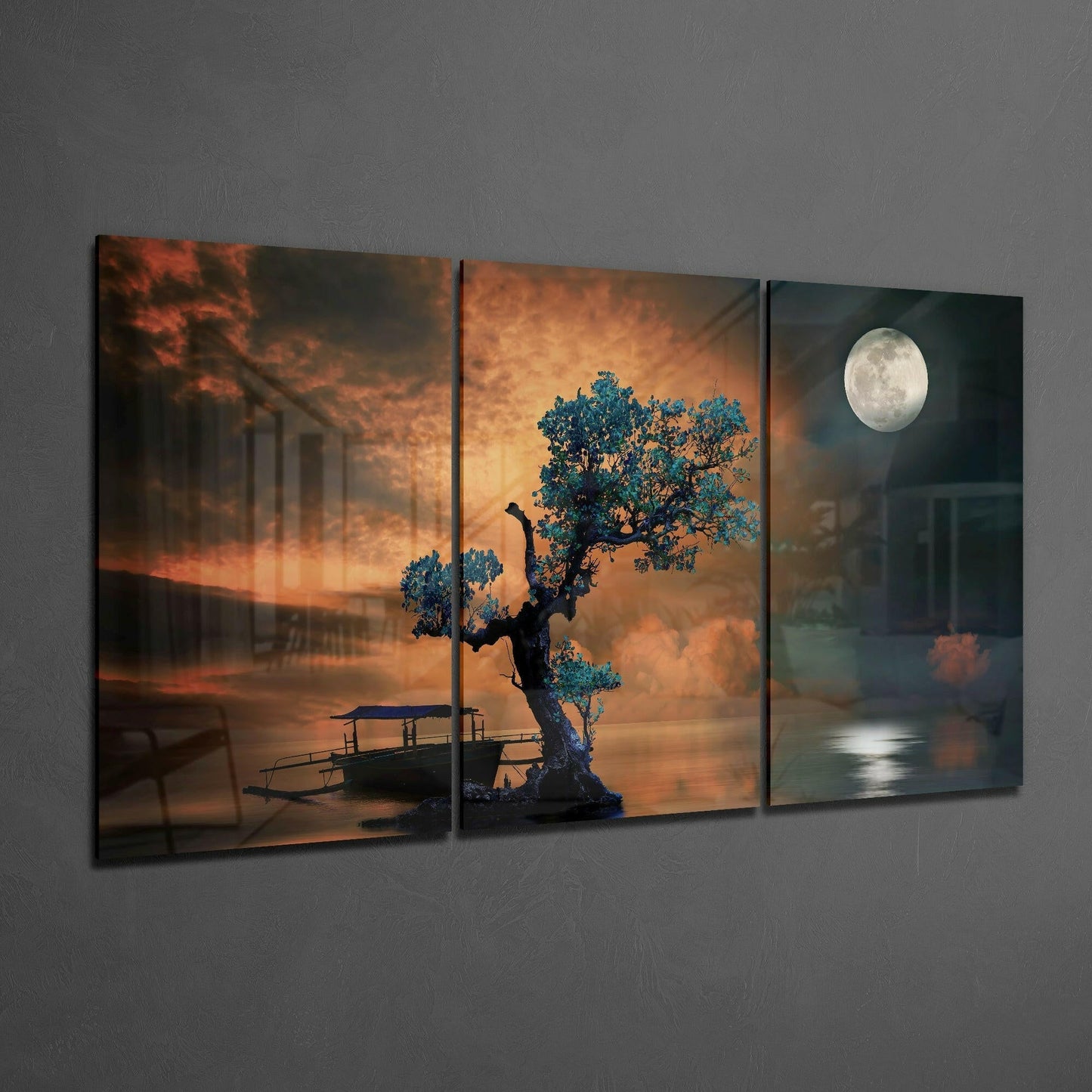 Bonsai Glass Wall Art