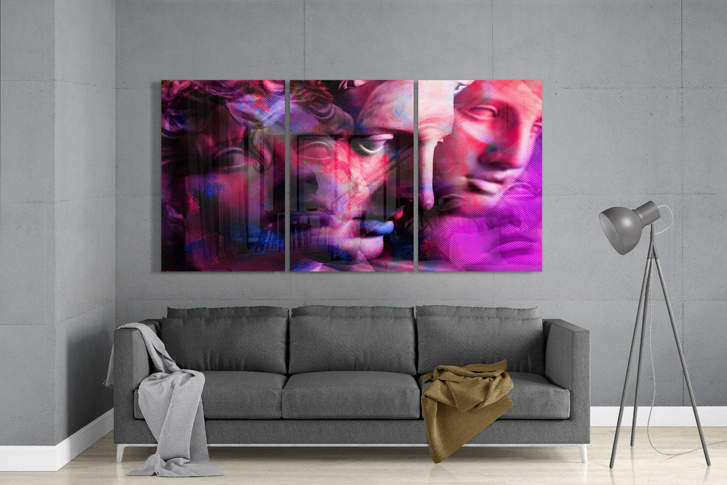 Statue Glass Wall Art