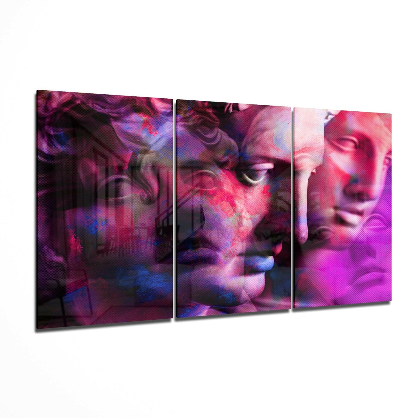 Statue glass wall art printed on tempered glass