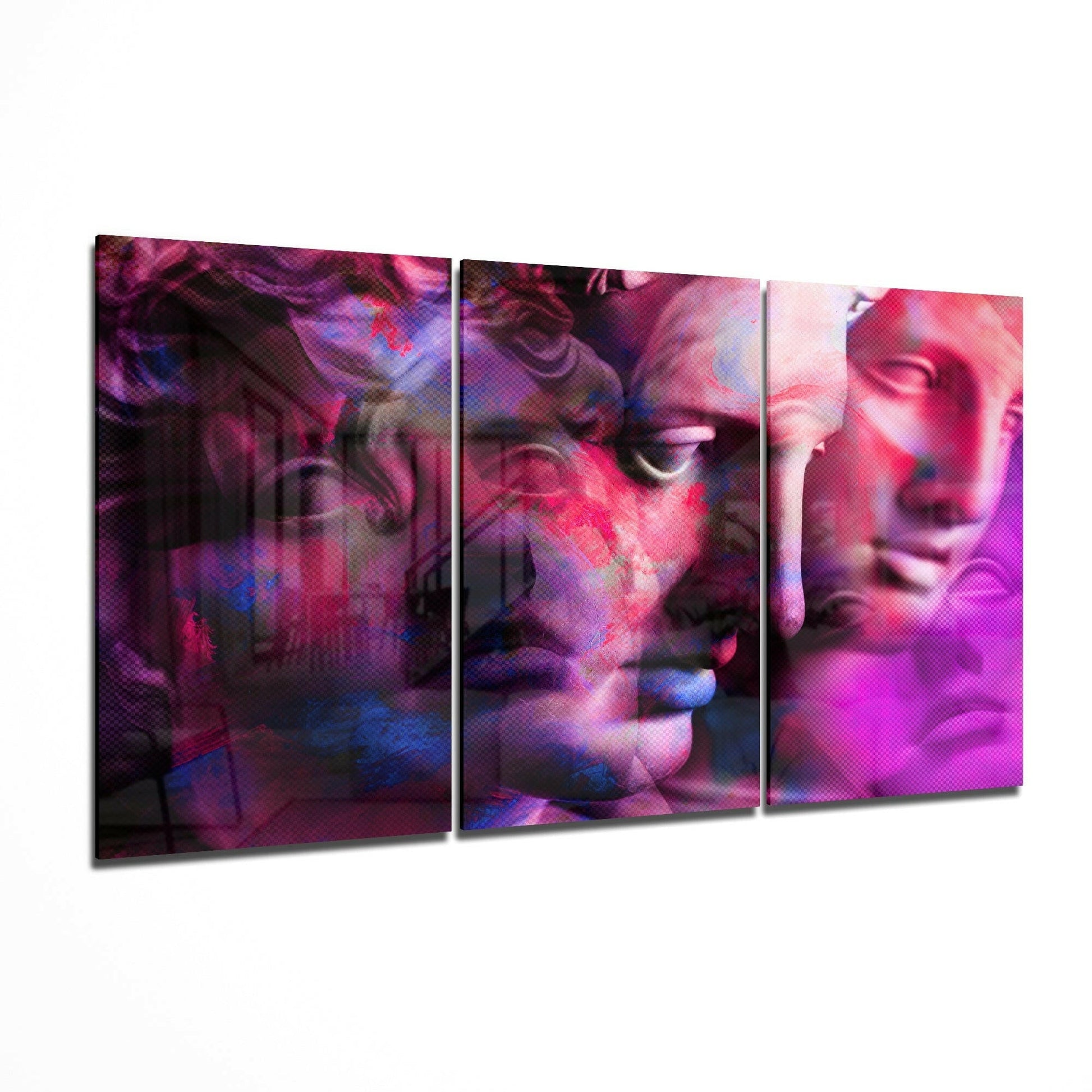 Statue glass wall art printed on tempered glass