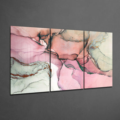 Pink Glass Wall Art