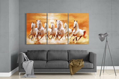 Horses Glass Wall Art