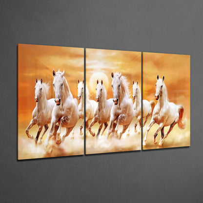 Horses Glass Wall Art