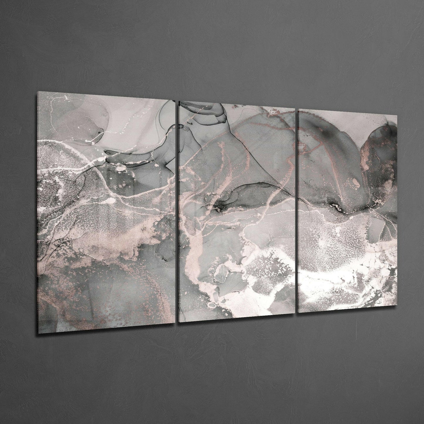 Gray Dance Glass Wall Art
