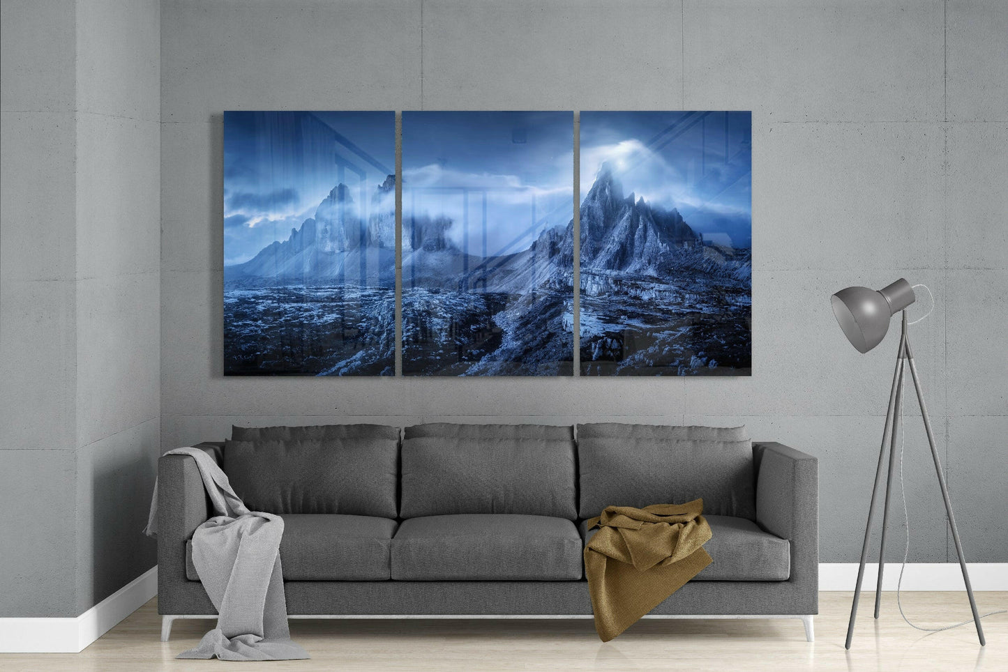 Mountains Glass Wall Art