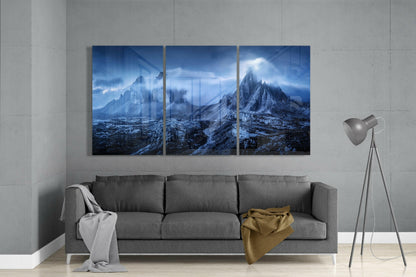 Mountains Glass Wall Art