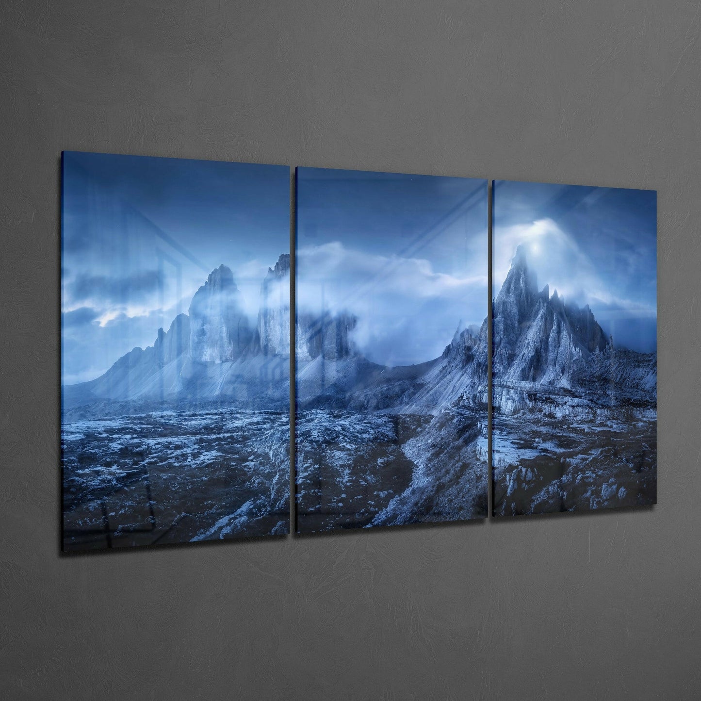 Mountains Glass Wall Art