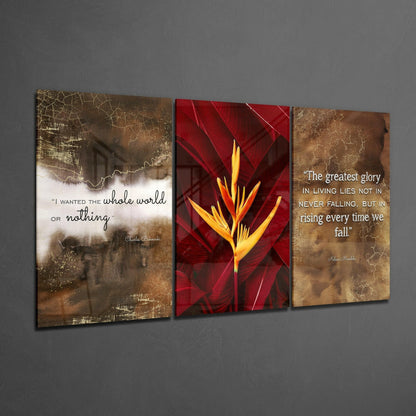 Inspiring Glass Wall Art