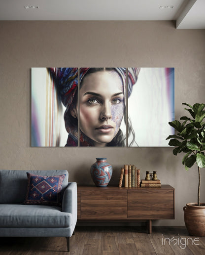 Beauty glass wall art 3-piece gallery set