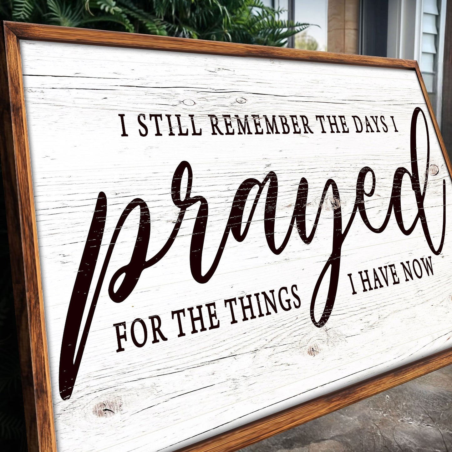 I Still Remember The Days I Prayed Faith Canvas Wall Art
