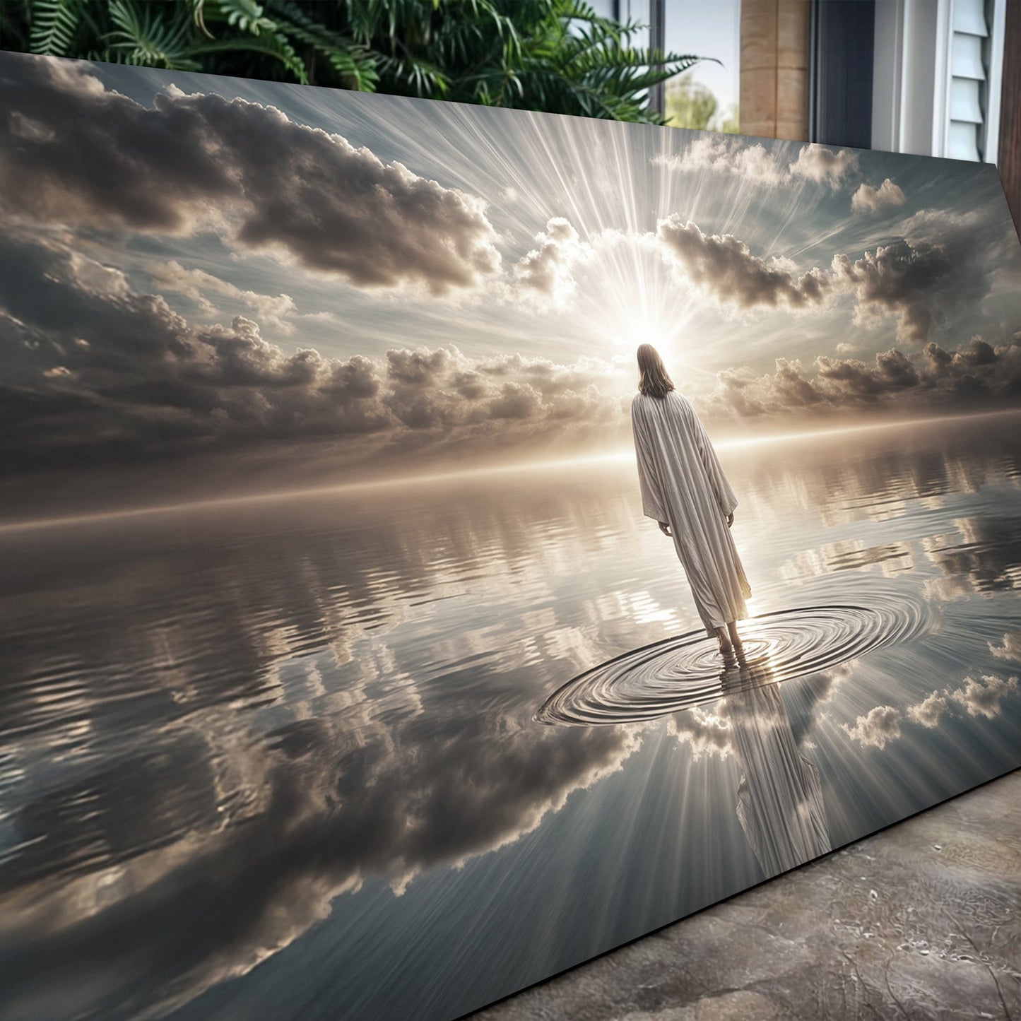 Walking on Water Faith Canvas Wall Art