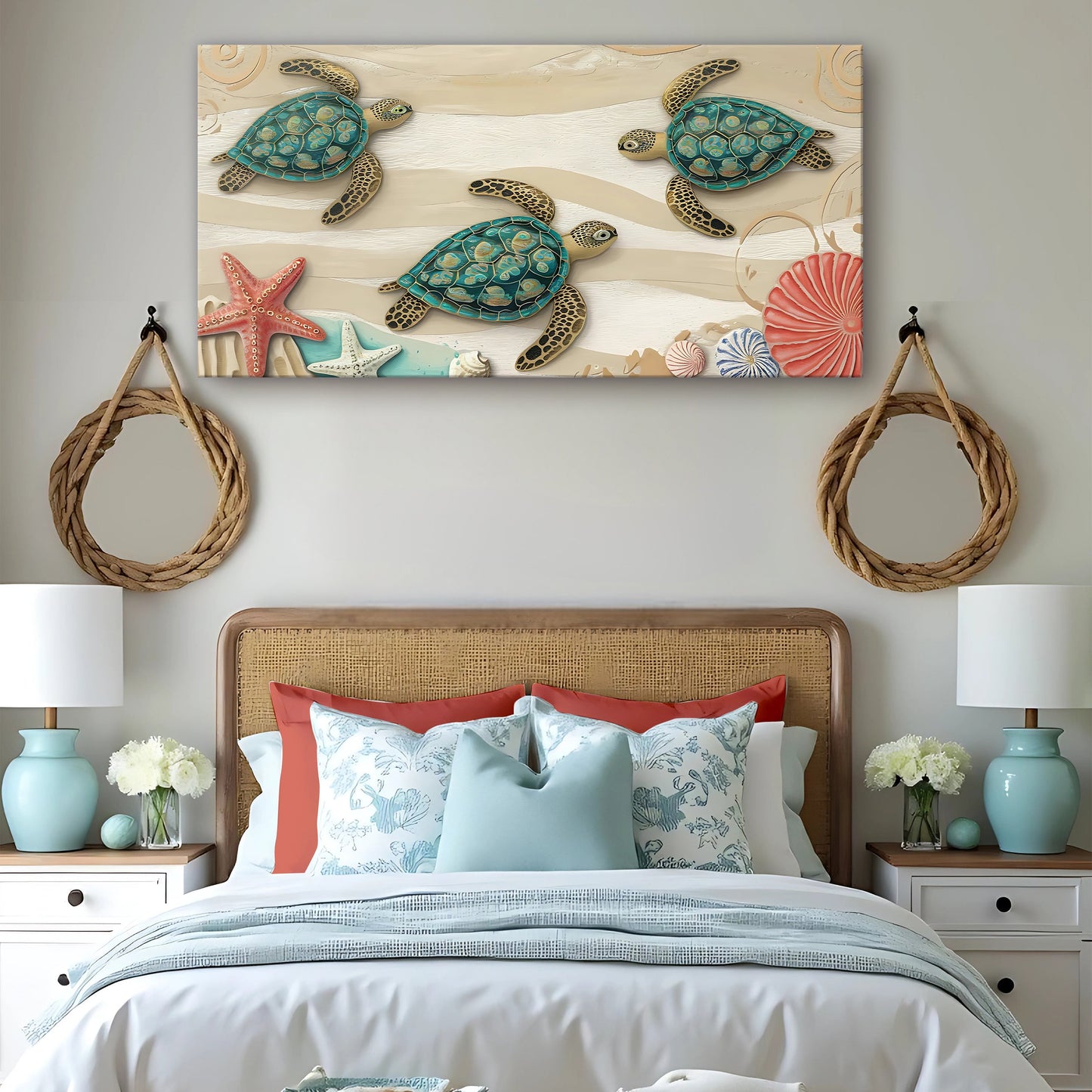 3D Coastal Canvas Wall Art VII