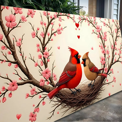 3D Cardinals Canvas Wall Art II